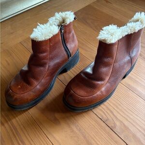 UGG Brown Shearling Ankle Boots
